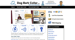 Desktop Screenshot of dogbarkcollar.com