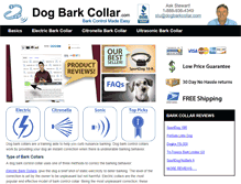 Tablet Screenshot of dogbarkcollar.com